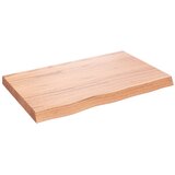  Kupaonska radna ploča svjetlosmeđa 80x50x(2-6) cm masivno drvo | shoptok.hr