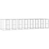 Vanjski kavez za pse od pocinčanog čelika 19,36 m² | shoptok.hr