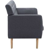 vidaXL Kavč trosed z oblogo iz blaga 172x70x82 cm temno sive barve | Shoptok.si