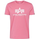 Alpha Industries Majica svetlo roza / bela | Shoptok.si