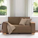  Dvosed kavč rjave barve 120 cm blago, (5000138103) | Shoptok.si
