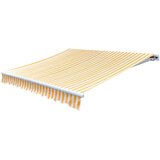 Platno za tendu narančasto-bijelo 4,5 x 3 m | Eponuda.com