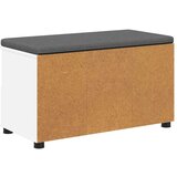  Klupa za hodnik s jastukom s ladicama Bijelo 80 x 38 x 46 cm | shoptok.hr