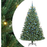  Umjetno božićno drvce s nogom Zelena 210 cm PVC i metal | shoptok.hr