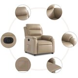 vidaXL Električni naslanjač kapučino umetno usnje | Shoptok.si