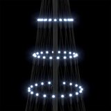 vidaXL LED božično drevesce Hladno bela 138.5 x 138.5 x 399 cm Kovina | Shoptok.si