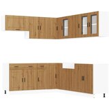  11-dijelni set kuhinjskih ormarića Porto konstruiranog drva | shoptok.hr