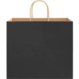  Papirnate vrećice 250 kom s ručkama crne 32x22x28 cm | shoptok.hr