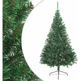 vidaXL Umjetna polovica božićnog drvca sa stalkom zelena 180 cm PVC | shoptok.hr