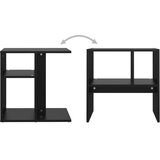 vidaXL Bočni stolić crni 50 x 30 x 50 cm od iverice | shoptok.hr