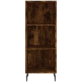  Visoka komoda dimljeni hrast 34 5x34x180cm konstruiranog drva | shoptok.hr