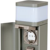 Brilagi Spoljašnja lampa sa 2 SCHUKO utičnice PILLAR 1xG9/11W/230V IP44 siva | Eponuda.com