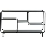 Crna metalna polica za knjige 141x81,5 cm Winston -