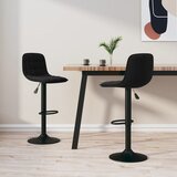  Barski stolci 2 kom crni baršunasti | shoptok.hr