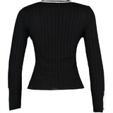 Trendyol Pulover črna / bela | Shoptok.si