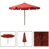 The Living Store Zunanji senčnik z lesenim drogom 330 cm terakota - Senčnik, (21742395) Cene