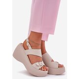 S. BARSKI Leather Women's Sandals On Wedge And Platform S.Barski | Shoptok.si