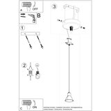  Sollux SL.0983 - Luster na lanku TALEJA 1xE27/60W/230V beli | Eponuda.com