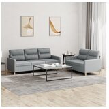 vidaXL 2-dijelni set sofa s jastucima svjetlosivi od tkanine Cijene