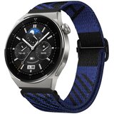 INF združljiv z huawei GT3 pro/buds nastavljiv najlonski pleten elastičen pašček blue+black 20 mm, (5000090699) | Shoptok.si