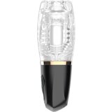 Funny Me Rocket Cup - usisno-vibrirajući masturbator (prozirno-crni) | shoptok.hr