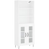 Maison Chic Visoka omara - Komoda - Predalnik bela 69,5x34x180 cm inženirski les, (21719417) | Shoptok.si