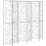  The Living Store Paravan 6-delni bel trden les pavlovnije - Pregrada Za Prostor, (21494097) | Shoptok.si