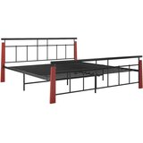 Kovina okvir za krevet od metala i masivne hrastovine 180 x 200 cm | shoptok.hr