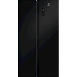 Electrolux Ameriški hladilnik EAT6ME53E0, črno steklo | Shoptok.si
