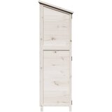  Vrtna Šupa Bijela 59,5 x 56 x 176,5 cm Čvrsto drvo jele | Eponuda.com