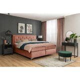 Boxxx POSTELJA BOXSPRING 160 cm x 200 cm , tekstil starinsko roza | Shoptok.si
