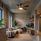 Brilagi LED prigušiva stropni ventilator LED/34W/230V 132 cm crna/braon +daljinski upravljač | Eponuda.com