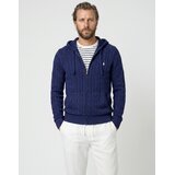 Polo Ralph Lauren GILET CAPUCHE EN MAILL TORSADEE Tamno plava | shoptok.hr