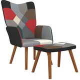  Stolica za opuštanje s osloncem za noge patchwork od tkanine | shoptok.hr