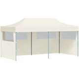 Šator za svadbe - šator za zabave Krema 291 x 580 x 315 cm Oxford tkanina - Krema s dvije bočne zidove Da | shoptok.hr