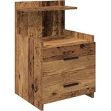  Noćni ormarići 2 kom s 2 ladice staro drvo 40x36,5x62 cm | shoptok.hr
