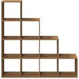 vidaXL Pregrada s knjižno omaro 4-nad. artisan hrast 131,5x29x131,5 cm | Shoptok.si