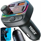  Avtomobilski FM oddajnik LCD bluetooth in polnilec 12-24V 2x USB Quick Charge 3.0 RGB