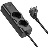 Hoco produzni kabal (kabl) 2 uticnice + usb a + 3 × type c pd QC3.0 3A 67W NS10 2 m crni | ePonuda.com