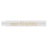 Zložljivi meter (Dolžina: 2 m, Bela, Natis: 100% ŠTAJERC)