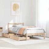 vidaXL Okvir kreveta bez madraca 90 x 190 cm od masivne borovine | shoptok.hr