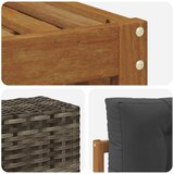  Set vanjskih sofa 7 kom. Prirodna i antracit | shoptok.hr