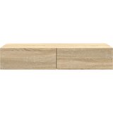  Zidna polica s ladicama sonoma hrast 100x36x19 cm izrađeno drvo | shoptok.hr