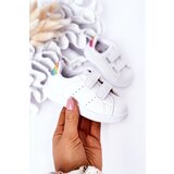 Boto Children's Sneakers With Velcro White-Rainbow Cute Girl | Shoptok.si