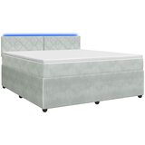 Boxspring krevet s madracem Svjetlosiva 140 x 200 cm Baršun | shoptok.hr