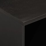 TV ormarić crni 100 x 33 x 46 cm od masivnog drva manga | shoptok.hr