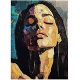 Styler Slika z ročno naslikanimi elementi 70x100 cm Vivian – | Shoptok.si