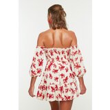 Trendyol Underwater Patterned Woven Balloon Sleeve Blouse Skirt Beach Set | Eponuda.ba