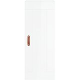  Visoka komoda sjajna bijela 34,5x34x180 cm konstruirano drvo | shoptok.hr