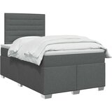  Boxspring krevet s madracem Tamnosiva 120 x 190 cm Tkanina | shoptok.hr